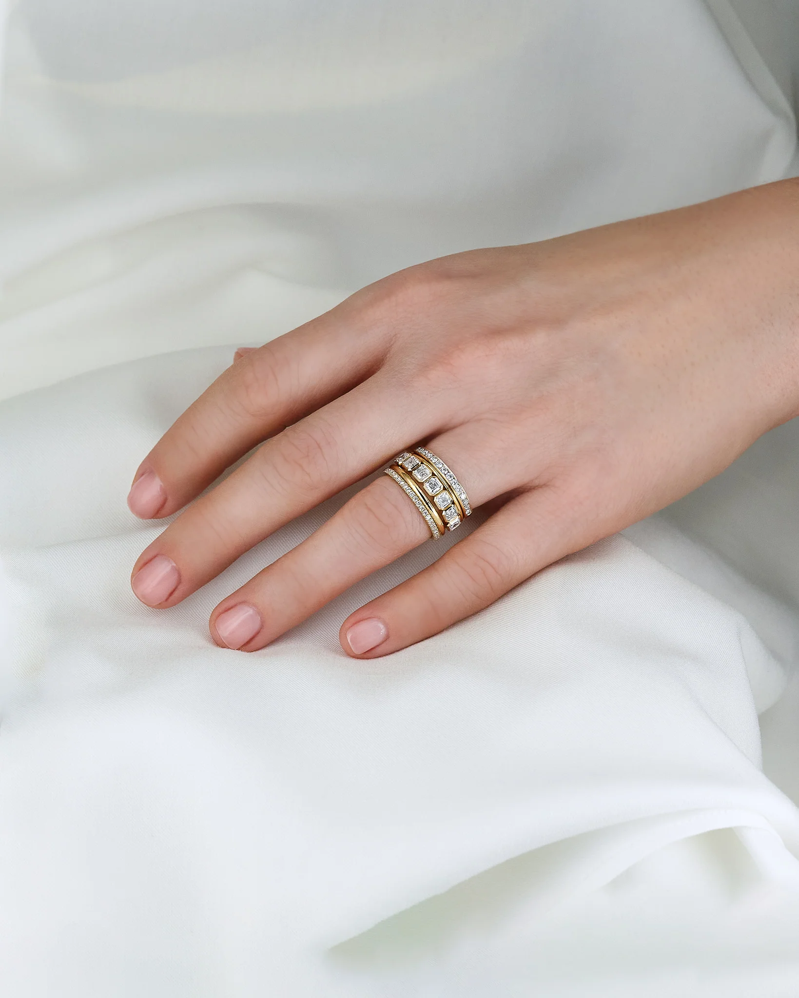 Arabella Asscher-Cut Diamond Band - Image 5