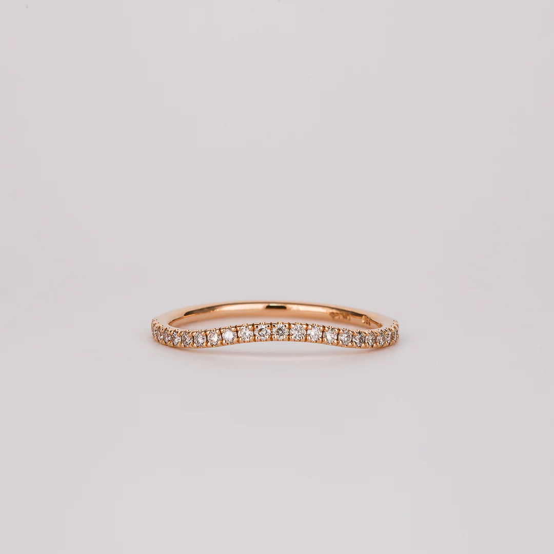 Dot Champagne Diamond Curved 0.26ct