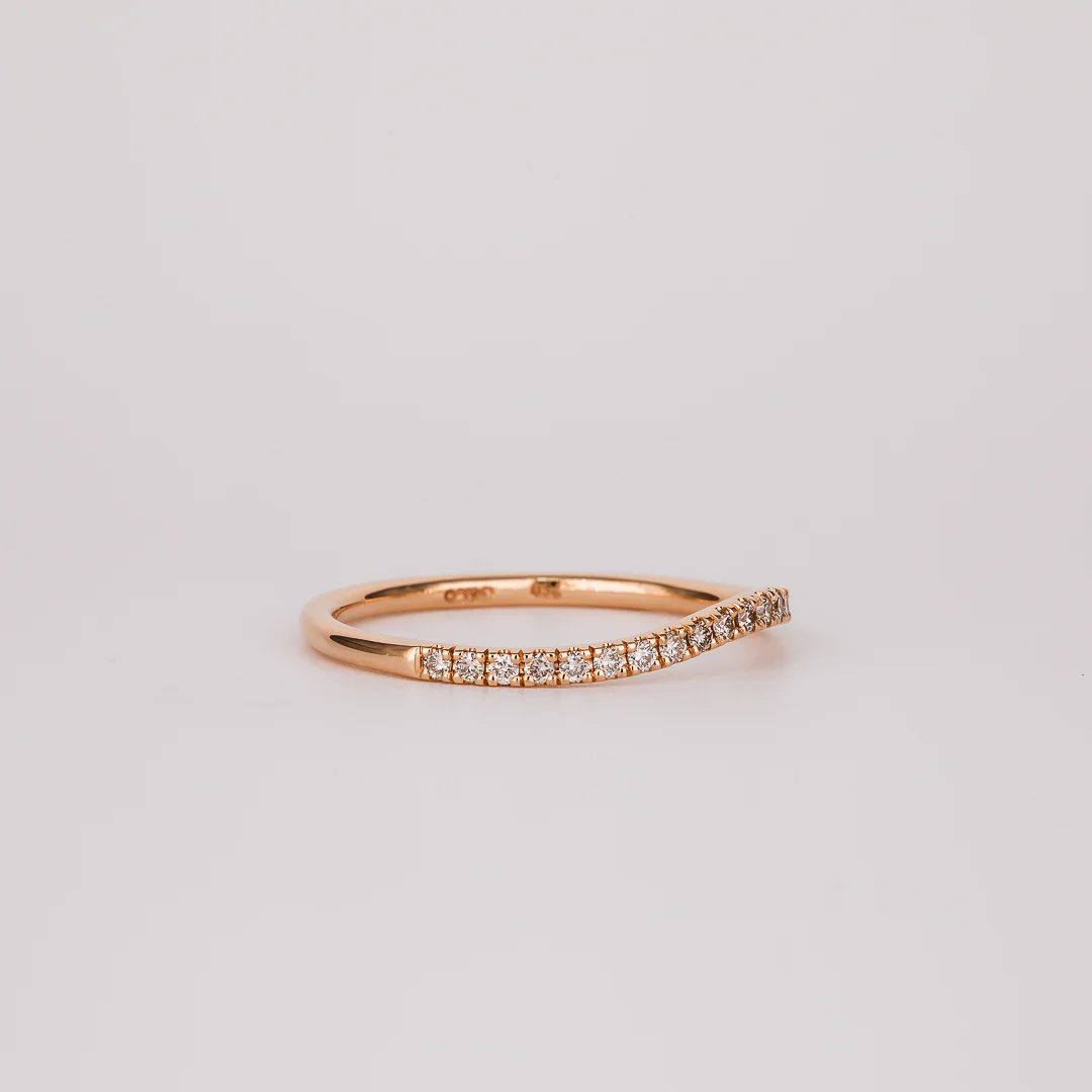 Dot Champagne Diamond Curved 0.26ct - Image 3