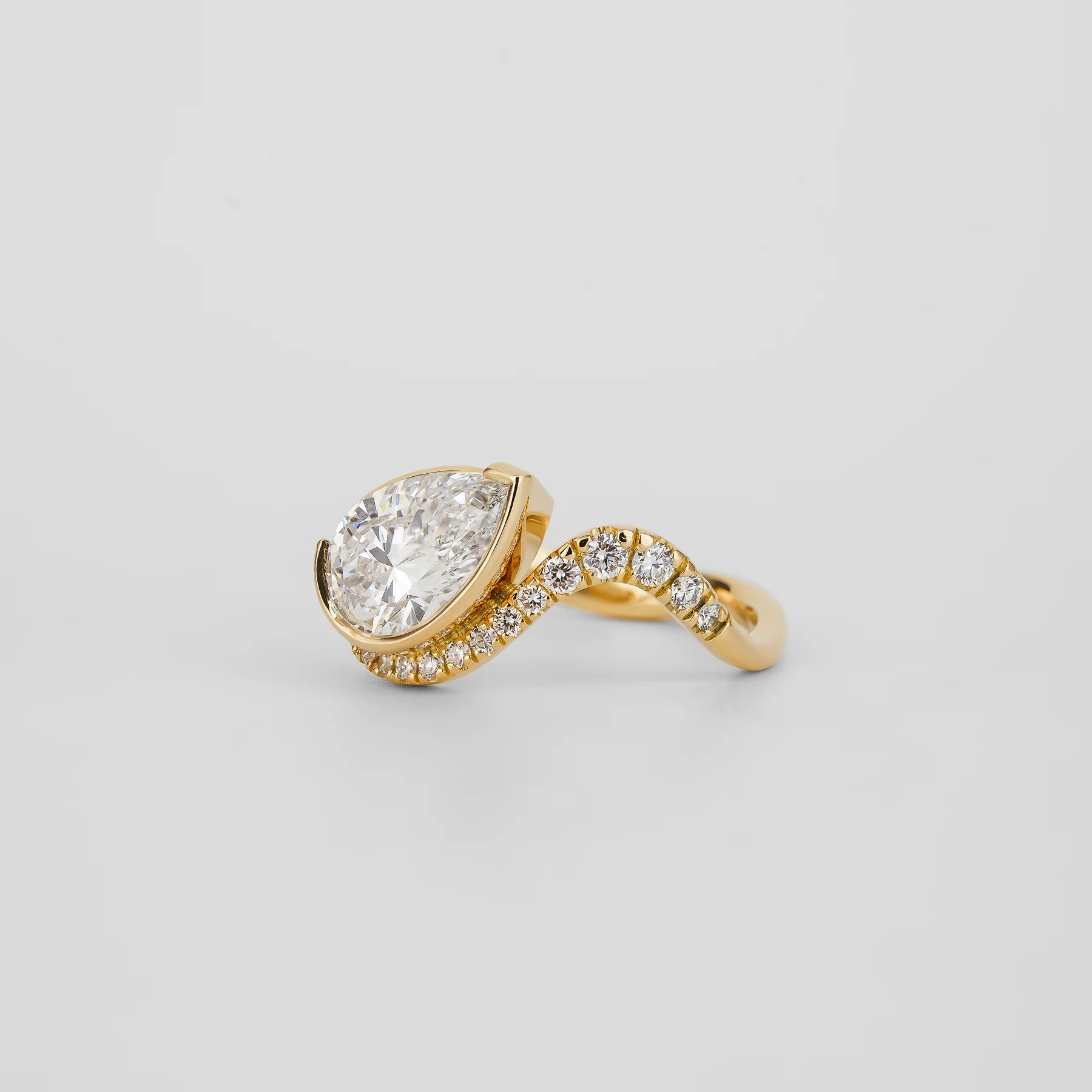 Laraine Pear Pave 1.51 - Image 2
