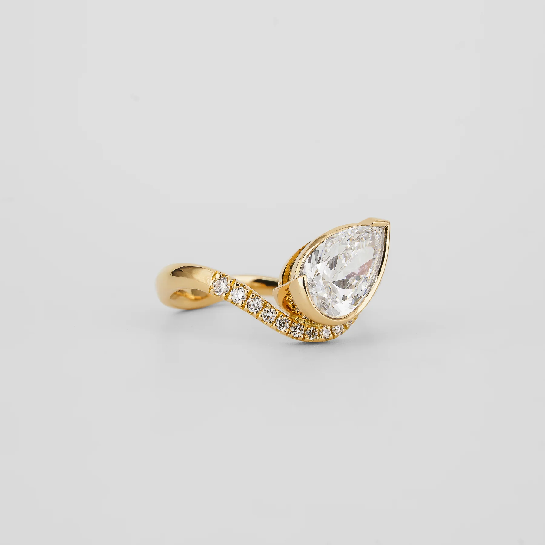 Laraine Pear Pave 1.51 - Image 3