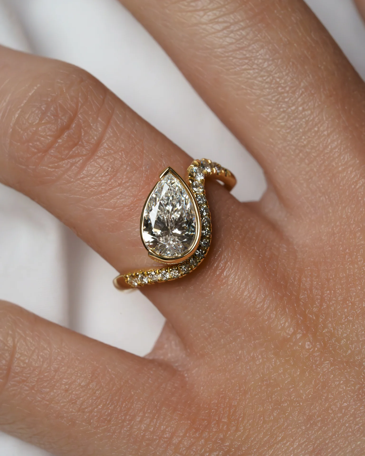 Laraine Pear Pave 1.51 - Image 4